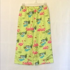 Tropical Flamingo Pajama Shorts